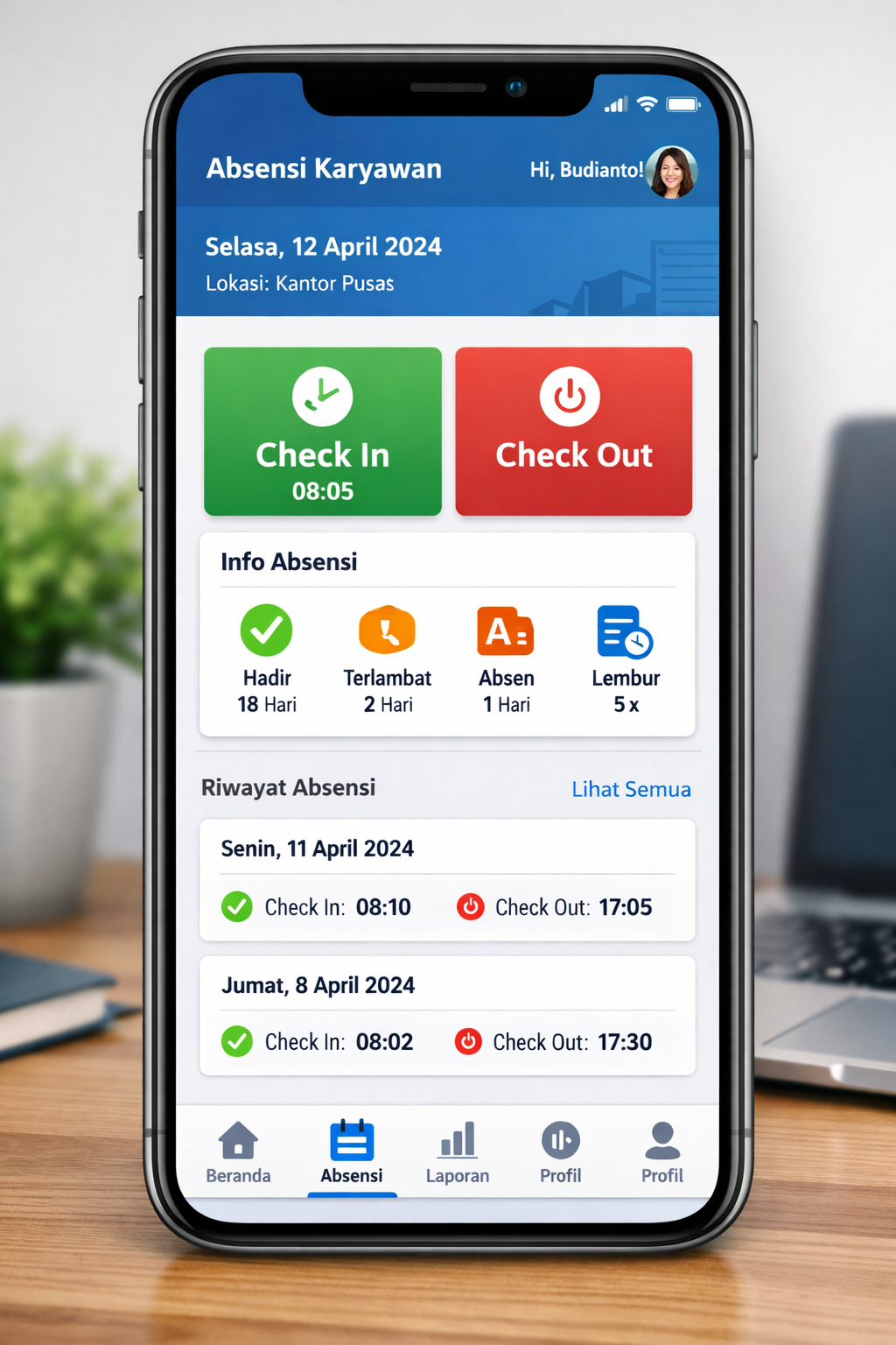 Aplikasi Absensi Karyawan